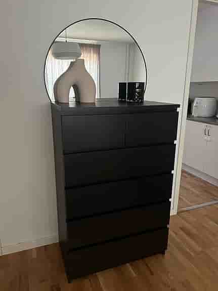 Ikea Malm Byrå Svart