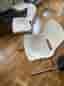 4 stycken stapelbara Plaststolar
