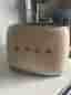 Smeg brödrost 4 skivor creme