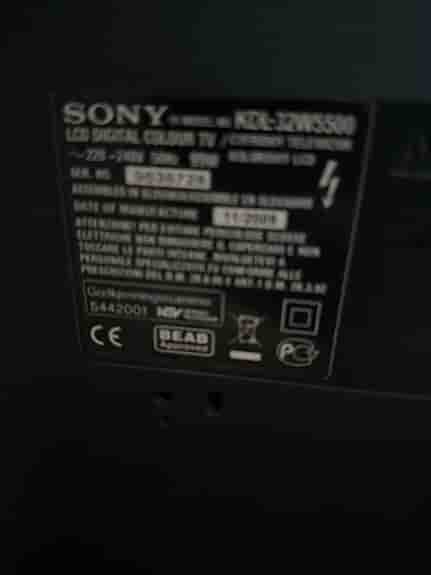 Sony KDL-32W5500 LCD TV 32 tum svart