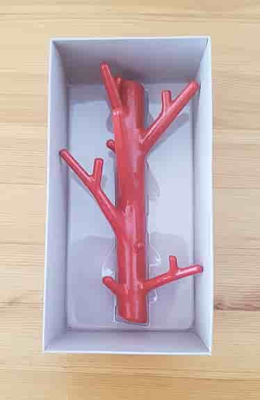 Röd smyckeskrok Bosign Branch Hanger