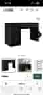 Skrivbord/sminkbord + stol