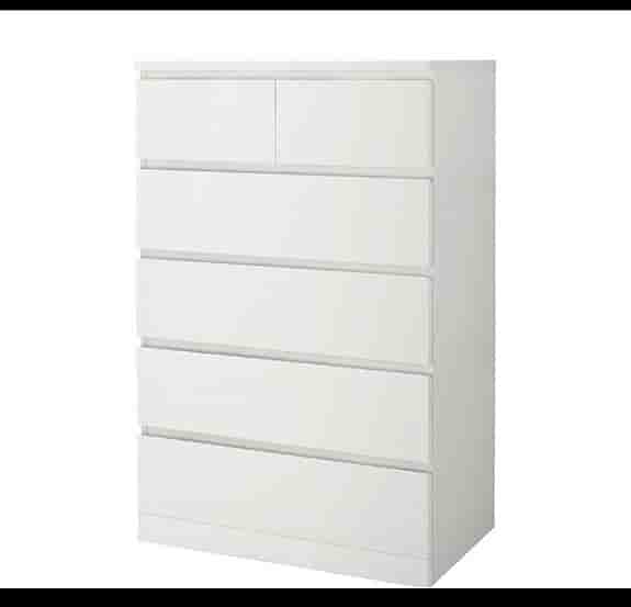 IKEA Aage Petersen byrå 80x123 vit