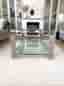 Vintage soffbord i glas & krom – italiensk design