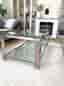 Vintage soffbord i glas & krom – italiensk design