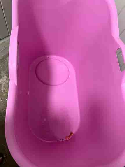 Rosa plastbadkar/badbalja m,propp