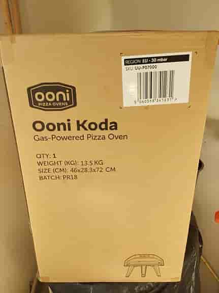Ooni Koda gasdriven pizzaugn svart