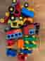 Duplo; stort paket fordon och duplobitar m.m.