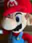 Officiell Super Mario mjukisdjur röd/blå