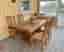 🪑 Robust Matgrupp i Massiv Furu – Bord + 5 Stolar