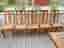 🪑 Robust Matgrupp i Massiv Furu – Bord + 5 Stolar
