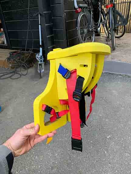 Feva Star Seat cykelbarnstol gul