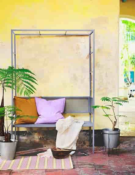 IKEA Svanö bänk/soffa grå metall