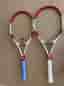 Wilson Six One 95 tennisracket röd/vit