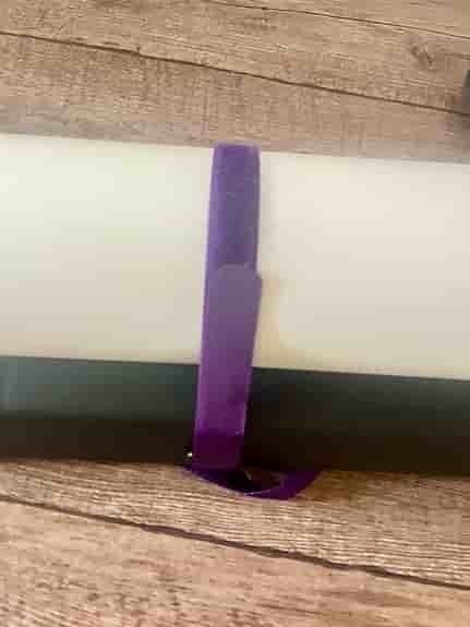 Trainingsmatta med bärrem ca 180 x 60 cm vit