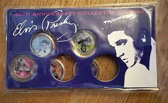 Elvis Presley jubileumsmynt samlarset