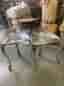 Sittpallar i silver metall
