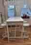 IKEA barbord med 4  vita barstolar