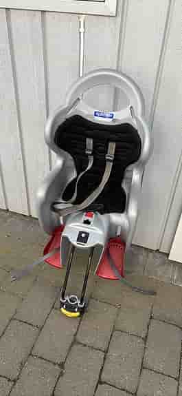 Hamax cykelbarnstol silver/röd