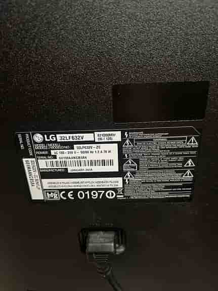 LG 32LF632V TV 32 tum svart