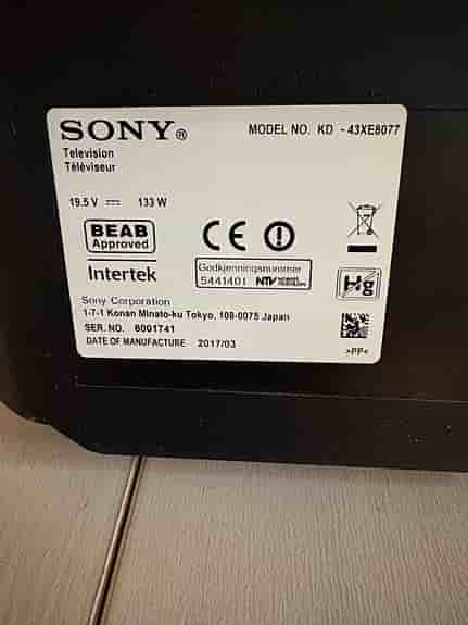 Sony KD-43XE8077 43" Smart TV