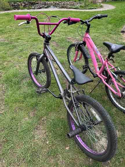 BMX cykel 20" grå/lila