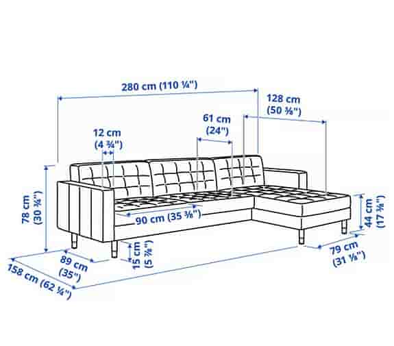 Landskrona 4-sits soffa