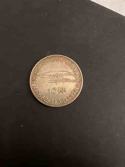 Svenskt (jubileumsmynt) 10 kr mynt, 1972