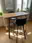 Barbord i ek inkl. 2 barstolar - dansk design