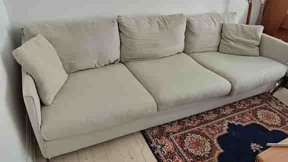 Furninova Petito 4-sits soffa, beige/sand, avtagbar klädsel (nypris 22000 kr)
