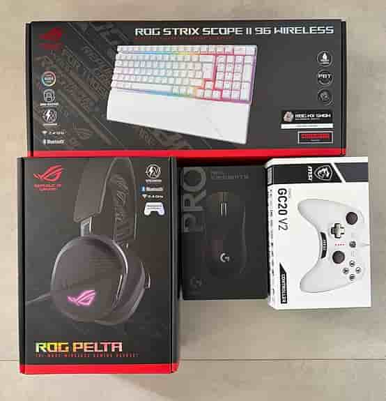 Gamingpaket – tangentbord, headset, mus + gratis kontroller