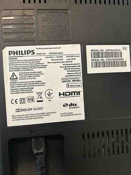 PHILIPS TV 32PFS4132/12 med väggstativ