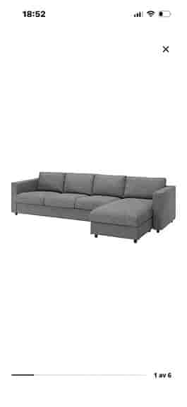 Soffa Vimle 4 sits med schäslong