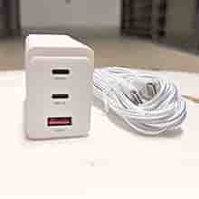 Snabbladdare 100W GaN + 2m C+ C Kabel | För MacBook & Mobil