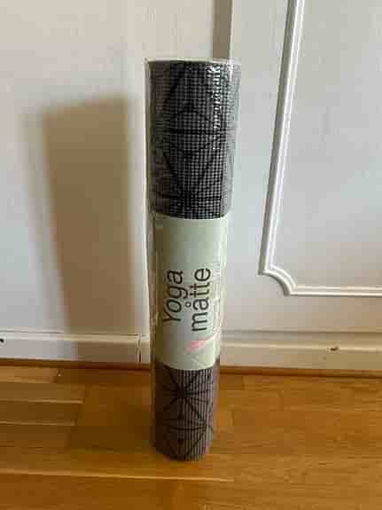 Yogamatta 183 x 61 x 0,6 cm grå mönstrad