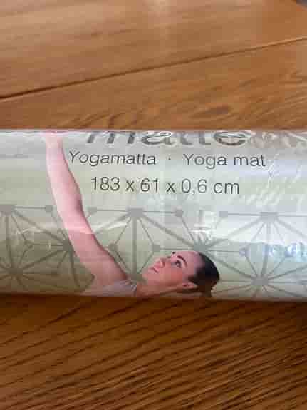 Yogamatta 183 x 61 x 0,6 cm grå mönstrad
