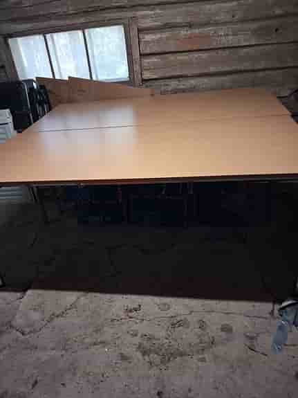 Konferensbord m. 12 stapelbara stolar