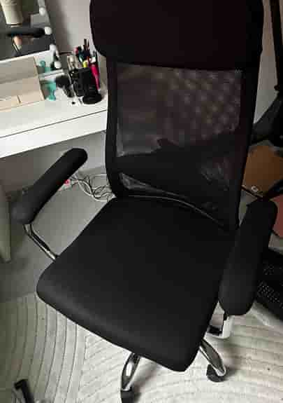 Lykke Home Office, Ergonomisk kontorsstol med hög rygg och nätstöd
