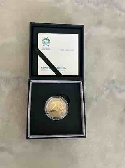 San Marino 2 euro minnesmynt 2016 med ask