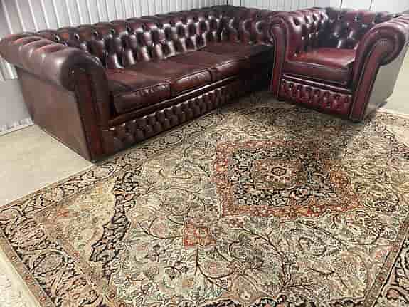 Chesterfield  soffa + fåtölj
