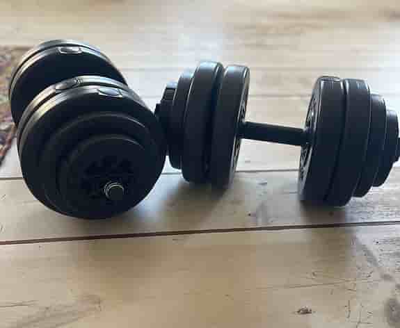Gymstick hantlar justerbara 15 kg svarta