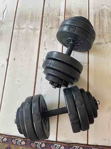 Gymstick hantlar justerbara 15 kg svarta
