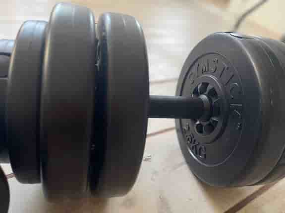 Gymstick hantlar justerbara 15 kg svarta