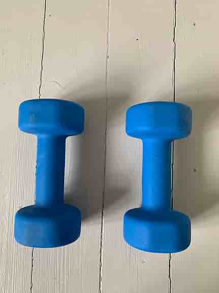 Hantlar 4 kg blå