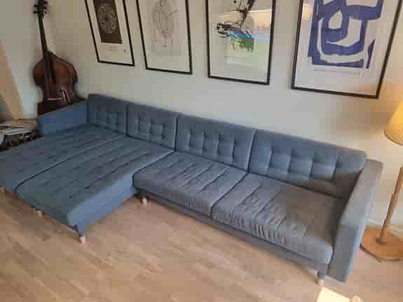 Landskrona 5-sits soffa med schäslonger