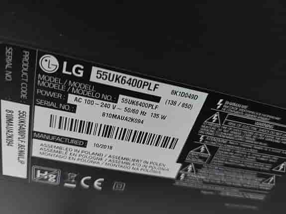 LG 55” Smart TV 4K UHD
