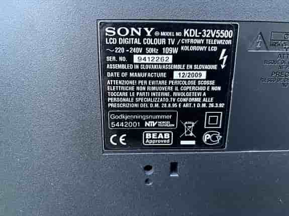 Sony KDL-32V5500 32" LCD-TV svart