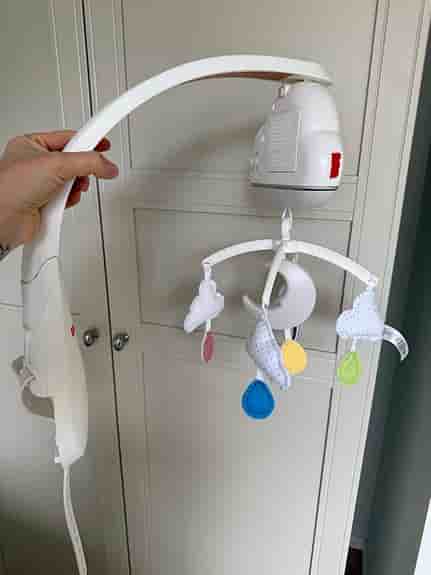 Fisher-Price speldosa och mobil till spjälsäng