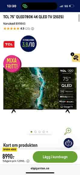 TCL 75" TV
