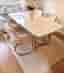 Lyxig matgrupp i beige & guld – modern design